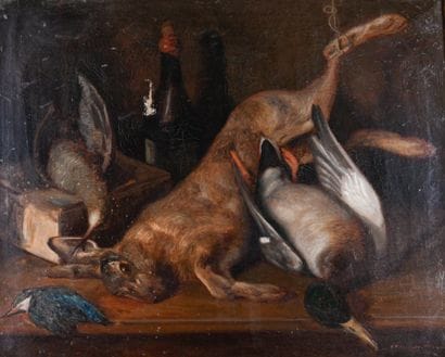 Jules MIGONNEY (1876-1929)
Trophée de chasse,...