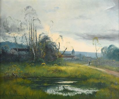 M. JULIANY (19th century French school)
Landscape...