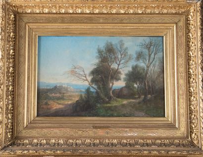 Michel BOUQUET (1807-1890) 
Provence landscape...