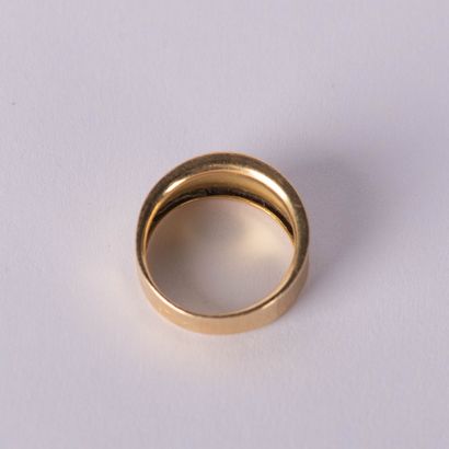 Band ring in 18 K yellow gold (750°/00 ),...