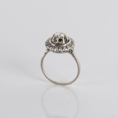Rosette ring centered on an old-cut diamond
0.50...