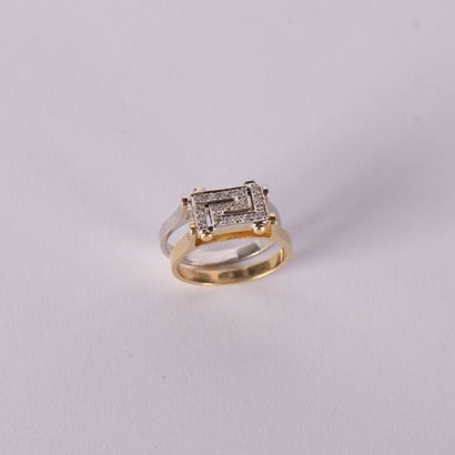 Modern ring with transformation centered...
