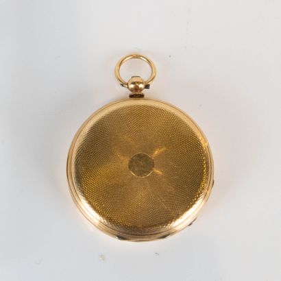Montre de gousset savonnette en or
jaune...