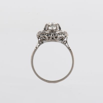 Rosette ring centered on an old-cut diamond
0.50...