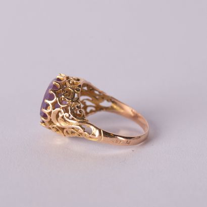 Ring in 14 K (585°/00 ) gold with openwork...