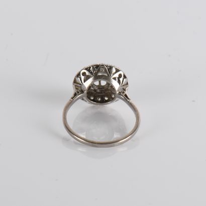 Rosette ring centered on an old-cut diamond
0.50...
