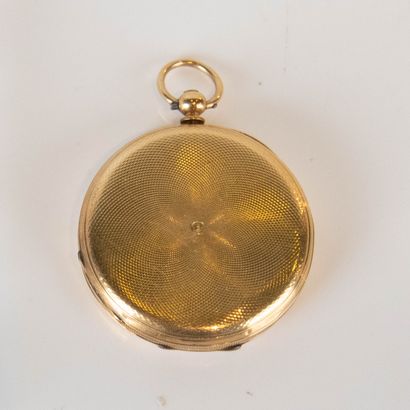 Montre de gousset savonnette en or
jaune...
