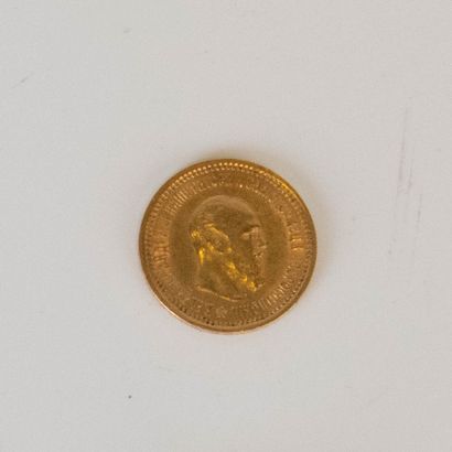 5 Roubles Russes or Tsar Alexandre III 1...