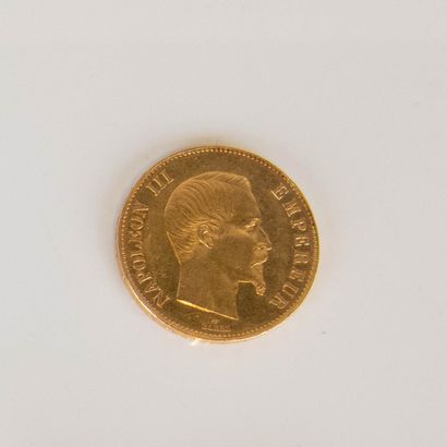 100 Francs Français Or Napoléon III non lauré...