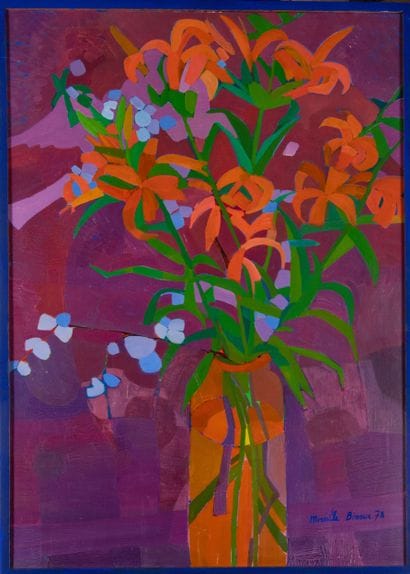 Mireille BINOUX (1929-2014)
Les liliums (lys),...
