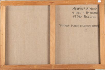 Mireille BINOUX (1929-2014) 
Pommes, poires...