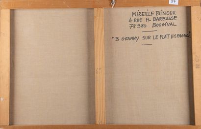 Mireille BINOUX (1929-2014) 
Trois pommes...