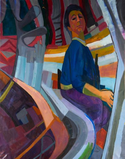 Mireille BINOUX (1929-2014) 
Autoportrait...