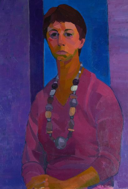 Mireille BINOUX (1929-2014) 
Autoportrait...