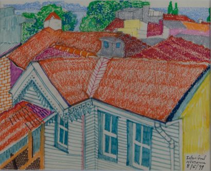 Mireille BINOUX (1929-2014) 
Istanbul vue...