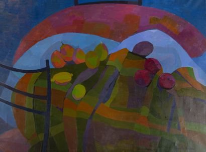 Mireille BINOUX (1929-2014) 
La table ronde,...