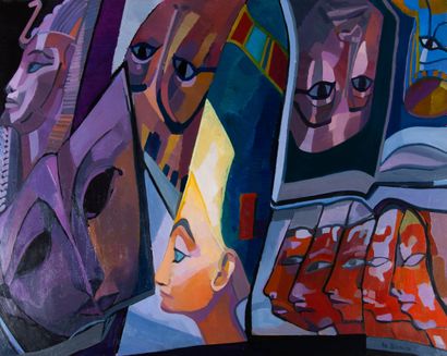 Mireille BINOUX (1929-2014) 
Un œil noir...