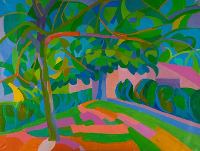 Mireille BINOUX (1929-2014) 
Morvan, vue...