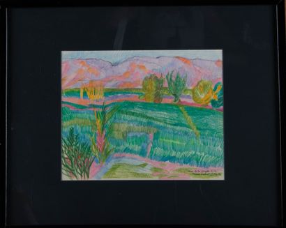 Mireille BINOUX (1929-2014) 
Vue de la Gazelle...