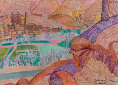 Mireille BINOUX (1929-2014) 
Boulmane du...