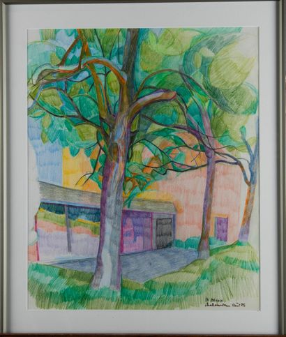 Mireille BINOUX (1929-2014) 
Challementeau...
