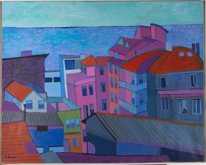 Mireille BINOUX (1929-2014) 
Vue d'Istanbul...