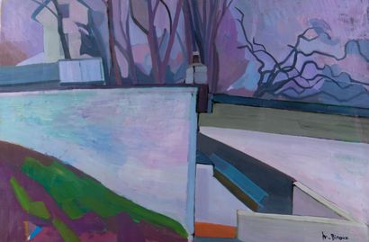 Mireille BINOUX (1929-2014) 
Vue sur l'atelier...