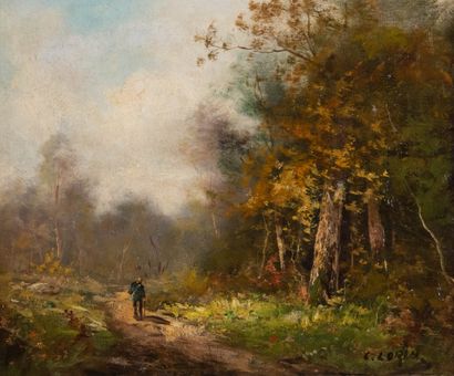 L.LORIN (XXème siècle)
Le promeneur
Huile...