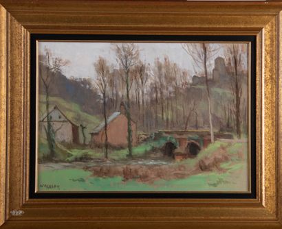 Emile WEGELIN (1875-1962)
Maisonnée près...