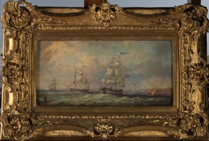 Ecole du XXème siècle 
Marine 
Huile sur...