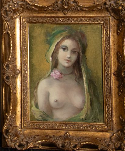 Guy CAMBIER (1923-2008) femme en vert
Huile...