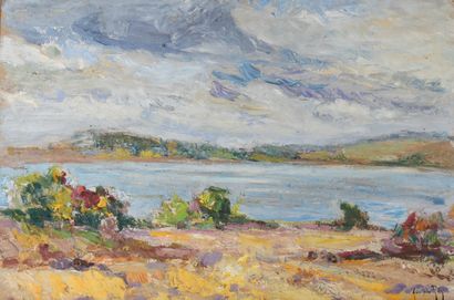 Adolphe REY (1863-1944)
Étang en Dauphiné...