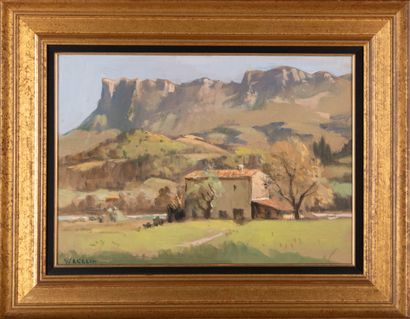 Emile WEGELIN (1875-1962)
Paysage de provence
Gouache...