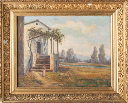 BARRAL (XXe siècle)
Femme au panier dans...