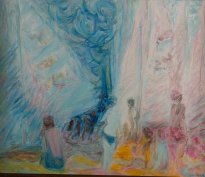 André LAURAN (1922-2009)
Baigneurs et Voiliers
Huile...