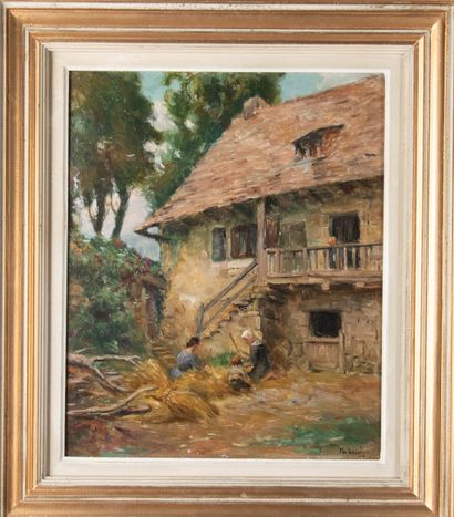 Charles VASNIER (1873-1961)
La ferme
Huile...