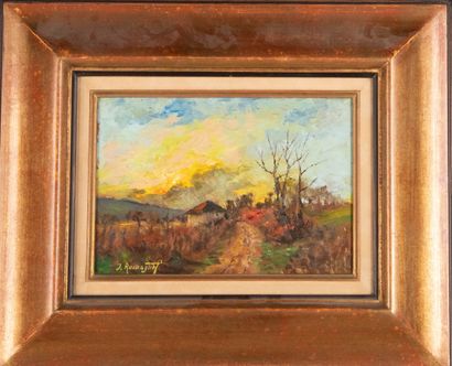 Joseph ROMAGNOL (1893-1981, Ecole de Morestel)
Paysage...