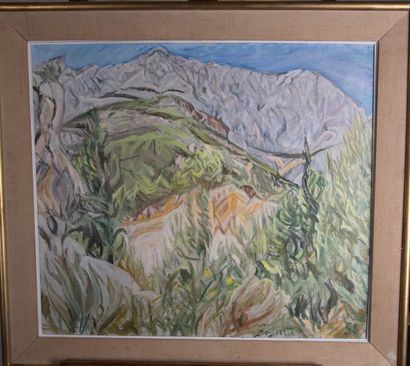 Zenitta TAZIEFF (1887-1984)
Paysage de montagne,...