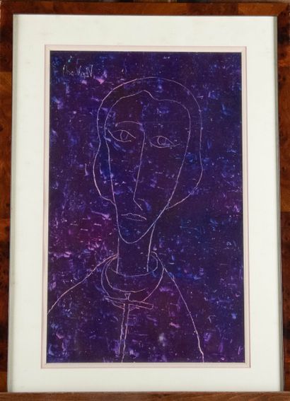 Gilbert CHAVAN (1929-1975)
Portrait d’une...