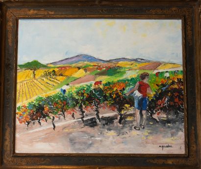 Michèle GOURLOO (née en 1947)	
Les vendanges...