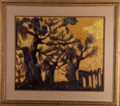 Ernest RISSE (1921-2003)
L'ancienne barrière
Huile...