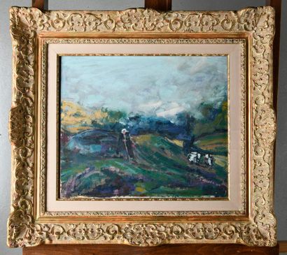 Fernand MAILLAUD (1862-1948) 
Bergère sur...