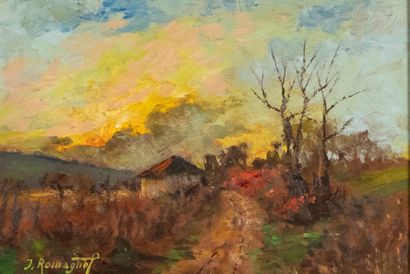 Joseph ROMAGNOL (1893-1981, Ecole de Morestel)
Paysage...