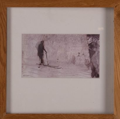 Jean-Marc BRUNET (1970)
Skieur, vers 2015
Encre...