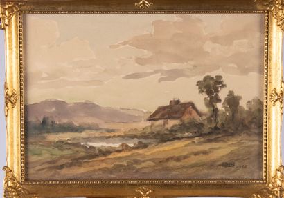 Lucien ROYER (XXème siècle)
Maison près d’un...