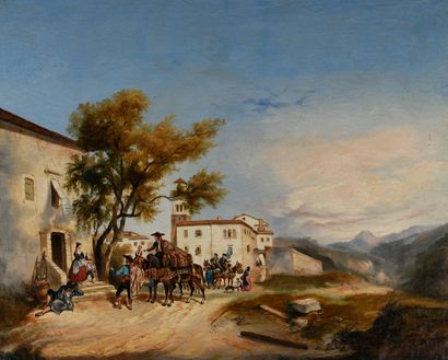 Ecole espagnole du XIXème siècle
Le départ...