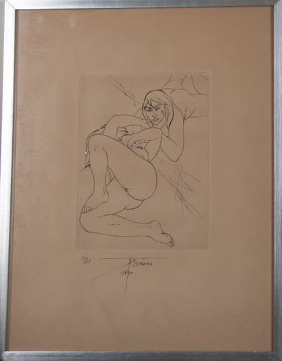 Pierre-Yves TREMOIS (1921-2020)
Le couple
Eau-forte,...
