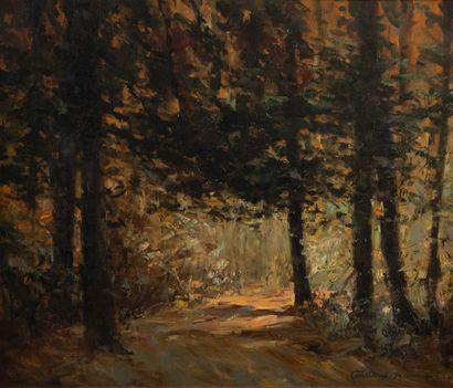 Alexandre Gabriel GAILLARD-DESCHAMPS (c.1903-1984)
Forêt...