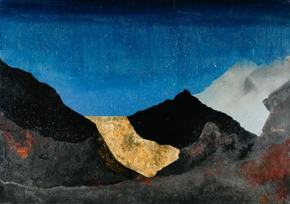 André TARDIEU (?-1987)
Paysage aux montagne...