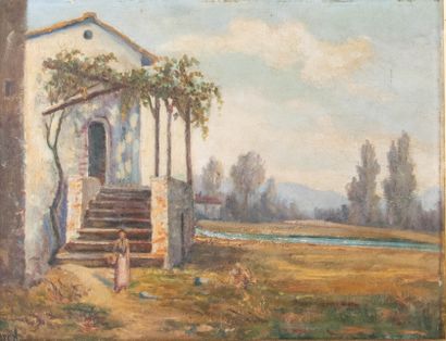 BARRAL (XXe siècle)
Femme au panier dans...